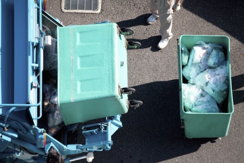 Recycling of construction materials like concrete and metal